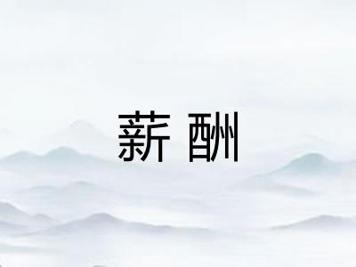 薪酬