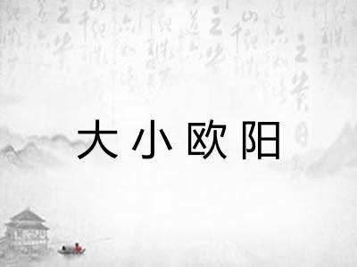 大小欧阳