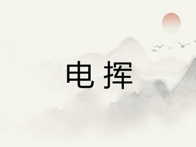 电挥