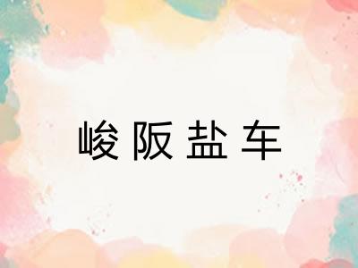 峻阪盐车