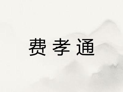 费孝通