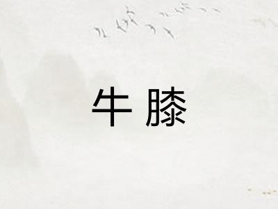 牛膝