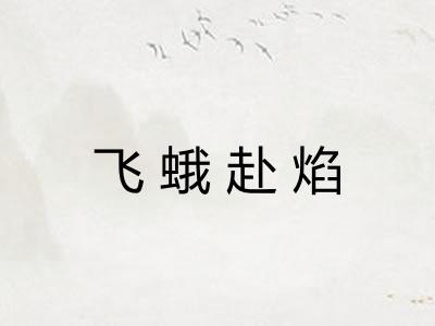 飞蛾赴焰