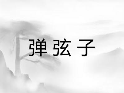 弹弦子