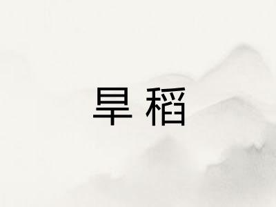 旱稻