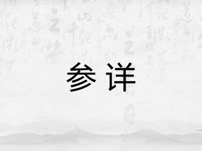 参详
