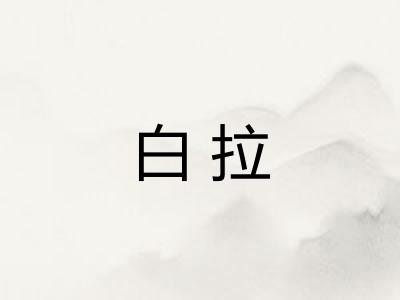白拉