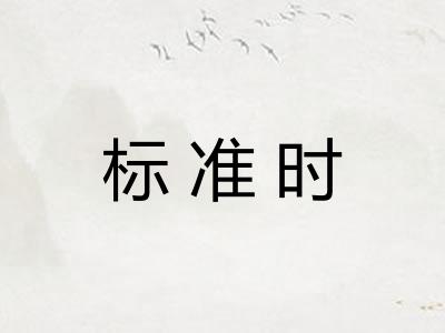标准时
