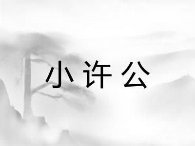 小许公