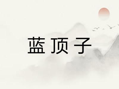 蓝顶子