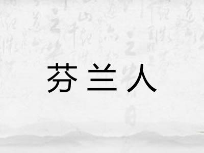 芬兰人