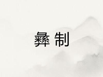 彝制