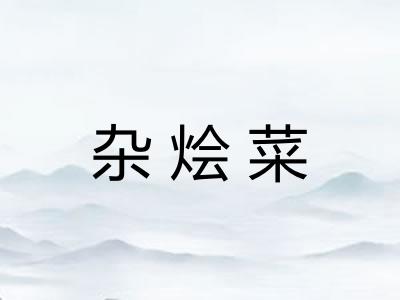 杂烩菜
