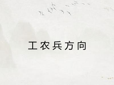工农兵方向