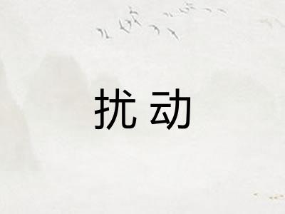 扰动