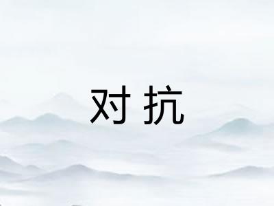 对抗