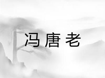 冯唐老
