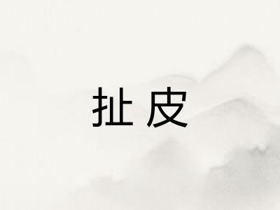 扯皮