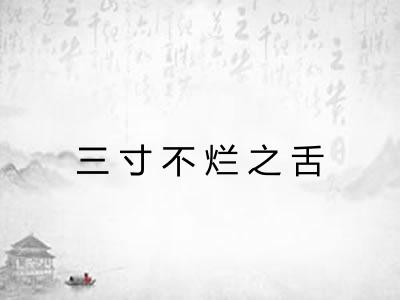 三寸不烂之舌