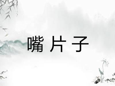 嘴片子