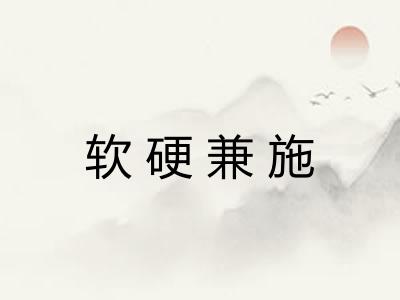 软硬兼施