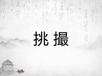 挑撮