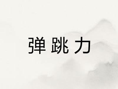 弹跳力