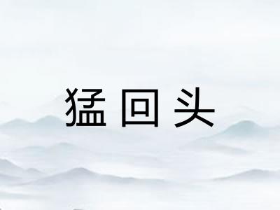 猛回头