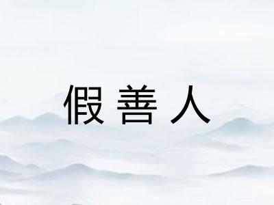 假善人
