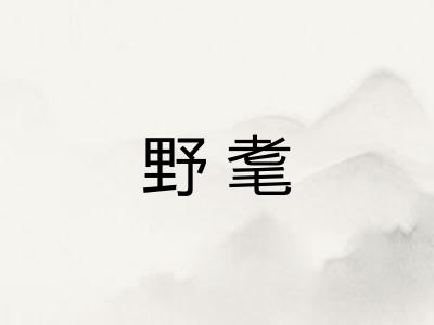 野耄