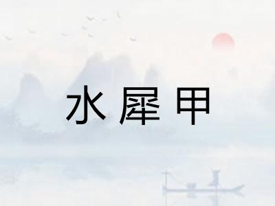 水犀甲
