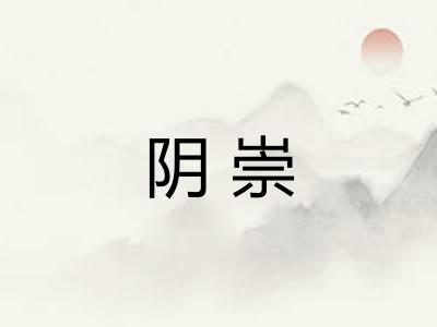 阴崇