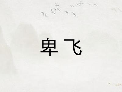 卑飞