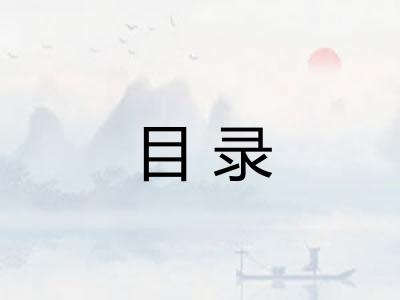 目录