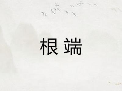 根端