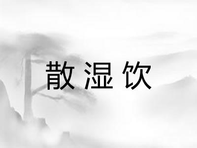 散湿饮