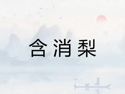 含消梨