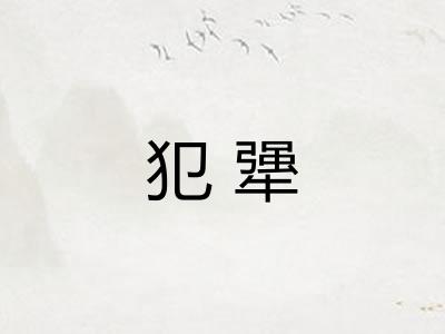 犯犟