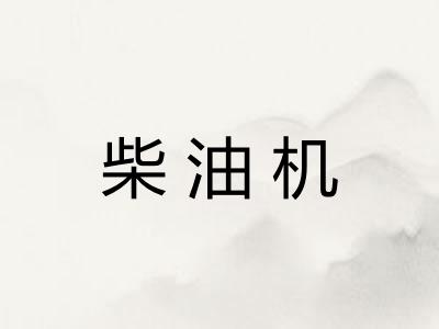 柴油机