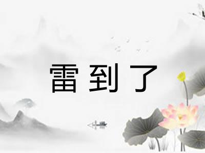 雷到了