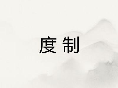 度制