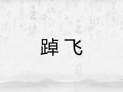 踔飞