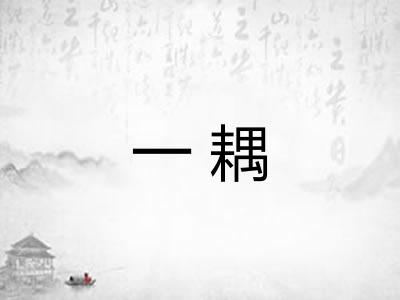一耦