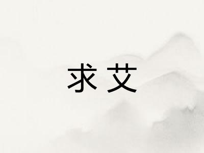 求艾