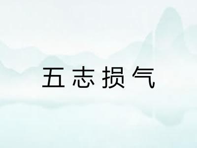 五志损气