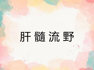 肝髓流野