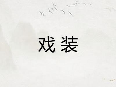 戏装