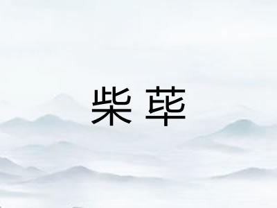 柴荜