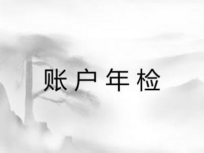 账户年检