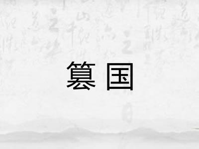 篡国